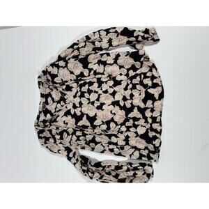 Billabong Floral Long Sleeve V-Neck Top Large